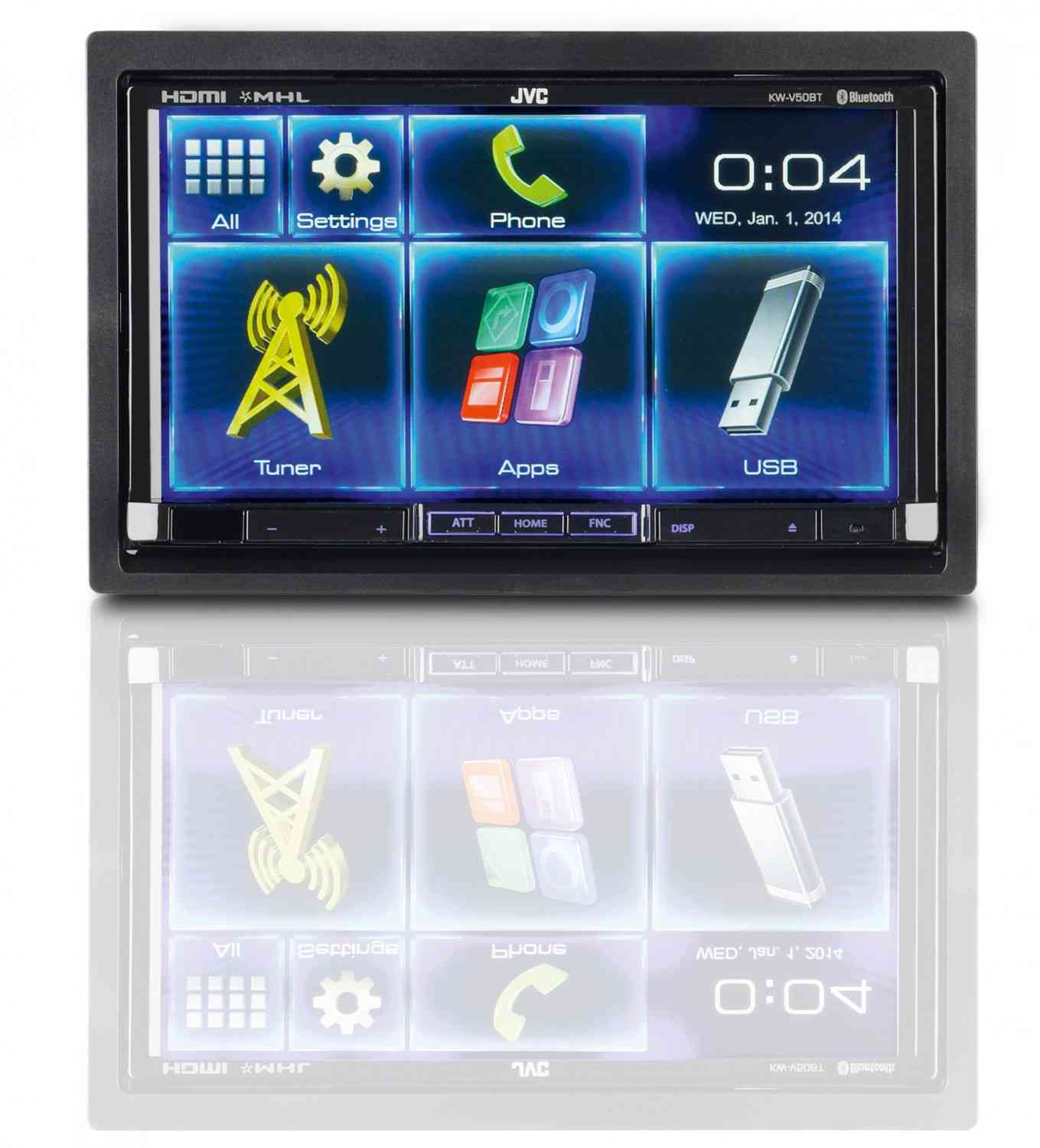 Top of the Line: JVC KW-V50BT, Bild 1 Moniceiver JVC KW-V50BT im Test, Bild 1