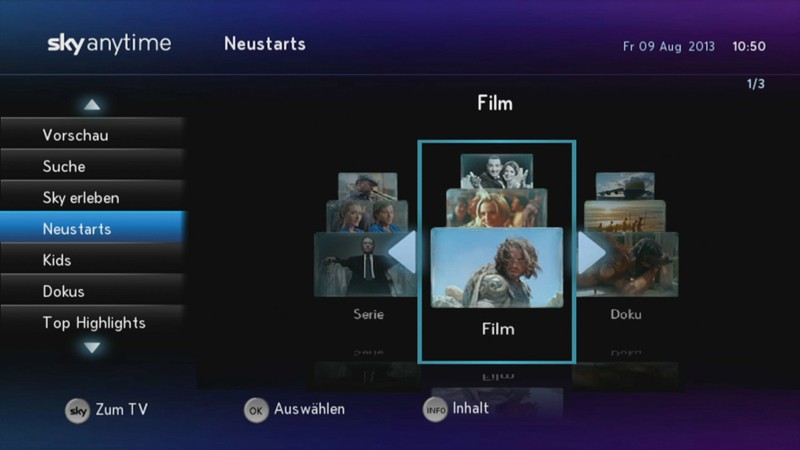 Aufnahmekünstler: Sky Sky+, Bild 7 Kabel Receiver mit Festplatte Sky Sky+ im Test, Bild 7