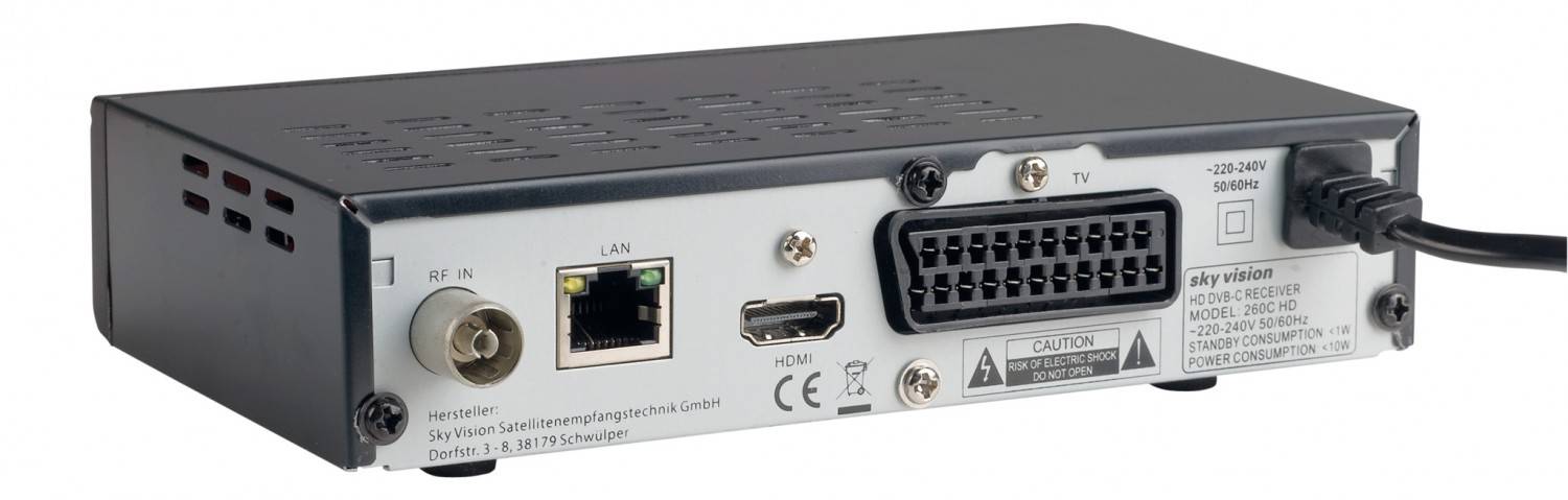 Digitaler Kabelreceiver SkyVision 260C HD: Sky Vision 260C HD, Bild 2 Kabel Receiver ohne Festplatte Sky Vision 260C HD im Test, Bild 2