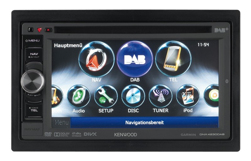 Digitalradio 2.0: Kenwood DNX4230DAB, Bild 1 Naviceiver Kenwood DNX4230DAB im Test, Bild 1