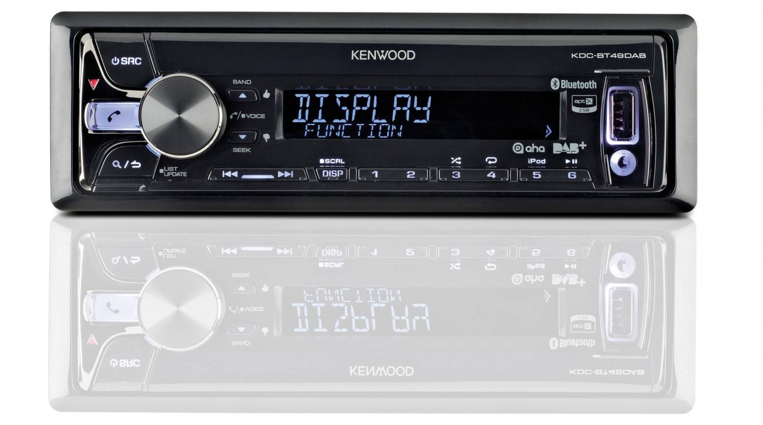 1-DIN-Autoradios Kenwood KDC-BT49DAB im Test, Bild 1