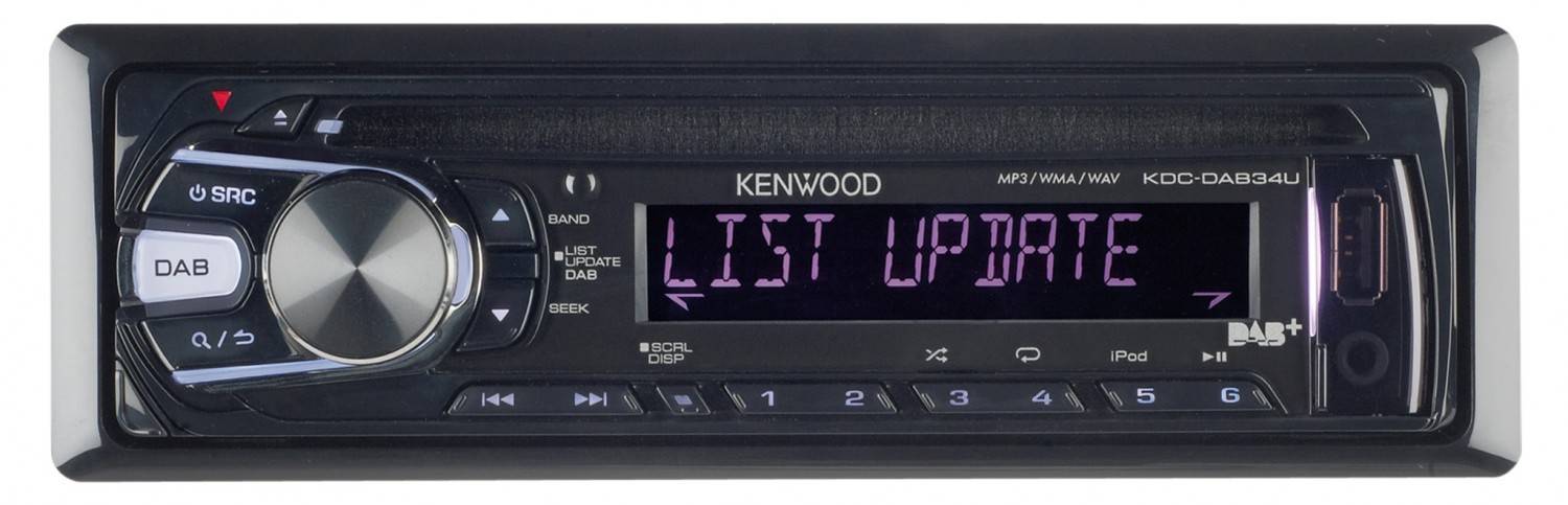 1-DIN-Autoradios Kenwood KDC-DAB34U im Test, Bild 1