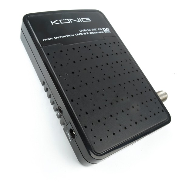 Versteckter Sat-Empfang: König DVB-S2 REC20, Bild 1 Sat Receiver ohne Festplatte König DVB-S2 REC20 im Test, Bild 1