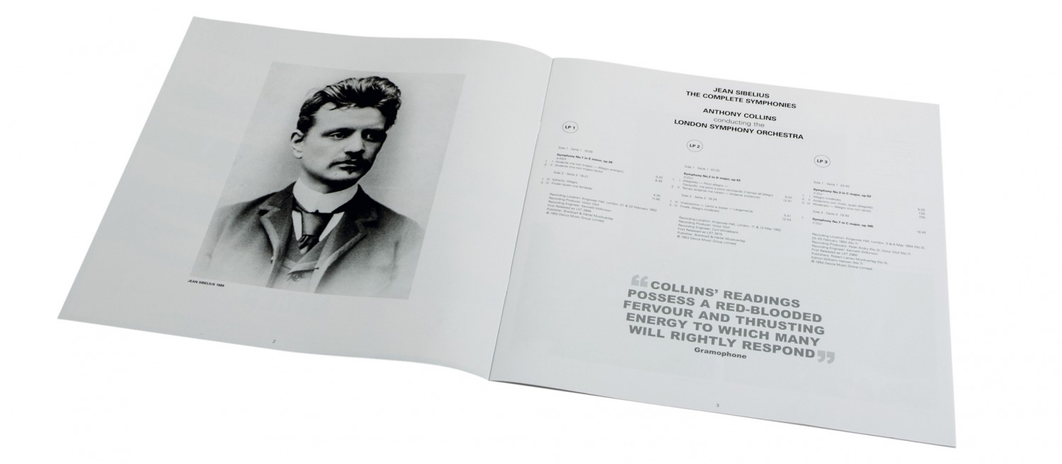 Schallplatte Komponist: Jean Sibelius · Interpret:  London Symphony Orechestra, Anthony Collins - The complete symphonies (Decca) im Test, Bild 3