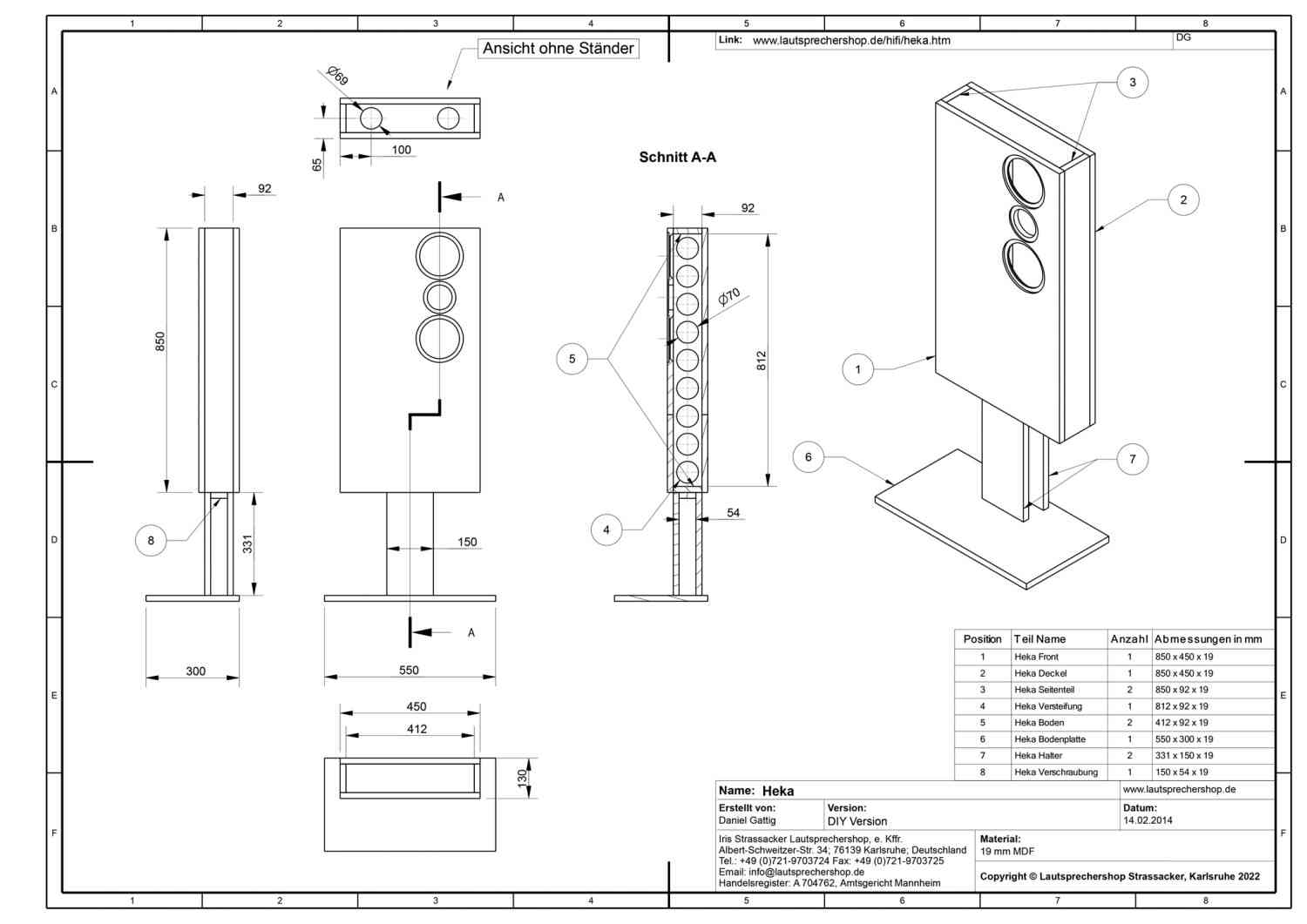 Lautsprecherbausätze Lautsprechershop Strassacker Heka im Test, Bild 6