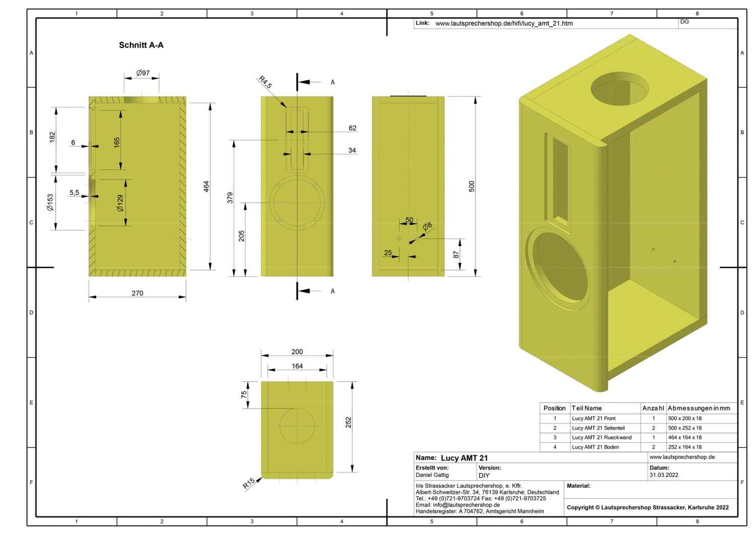 Lautsprecherbausätze Lautsprechershop Strassacker Lucy 11 AMT, Lautsprechershop Strassacker Lucy 12 AMT, Lautsprechershop Strassacker Lucy 21 AMT im Test , Bild 15