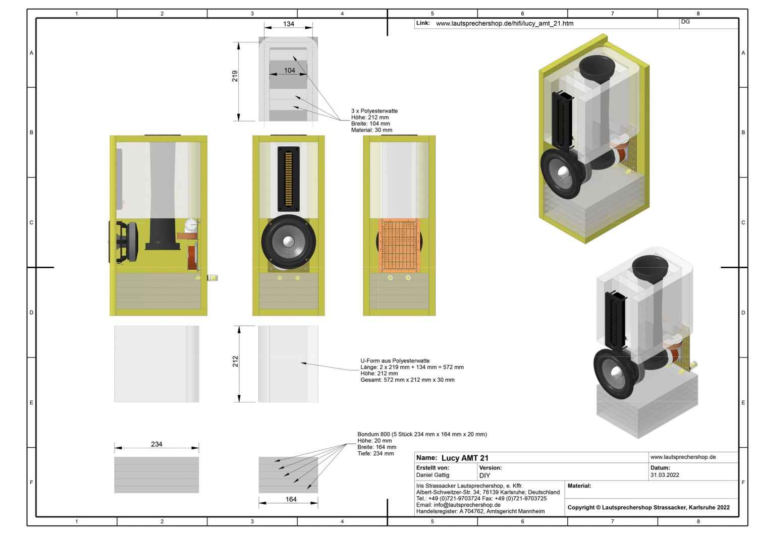 Lautsprecherbausätze Lautsprechershop Strassacker Lucy 11 AMT, Lautsprechershop Strassacker Lucy 12 AMT, Lautsprechershop Strassacker Lucy 21 AMT im Test , Bild 16