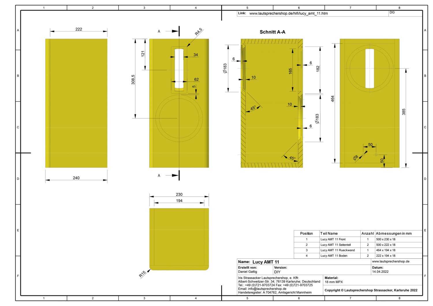 Lautsprecherbausätze Lautsprechershop Strassacker Lucy 11 AMT, Lautsprechershop Strassacker Lucy 12 AMT, Lautsprechershop Strassacker Lucy 21 AMT im Test , Bild 19