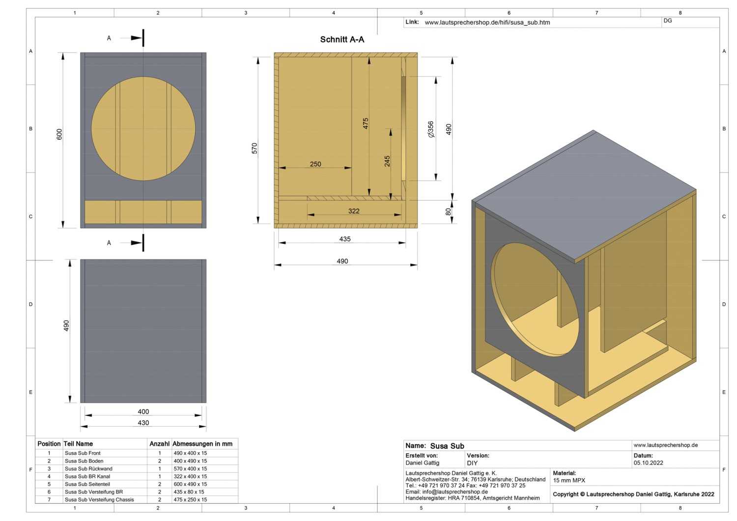 Lautsprecherbausätze Lautsprechershop Strassacker Susa PA im Test, Bild 14