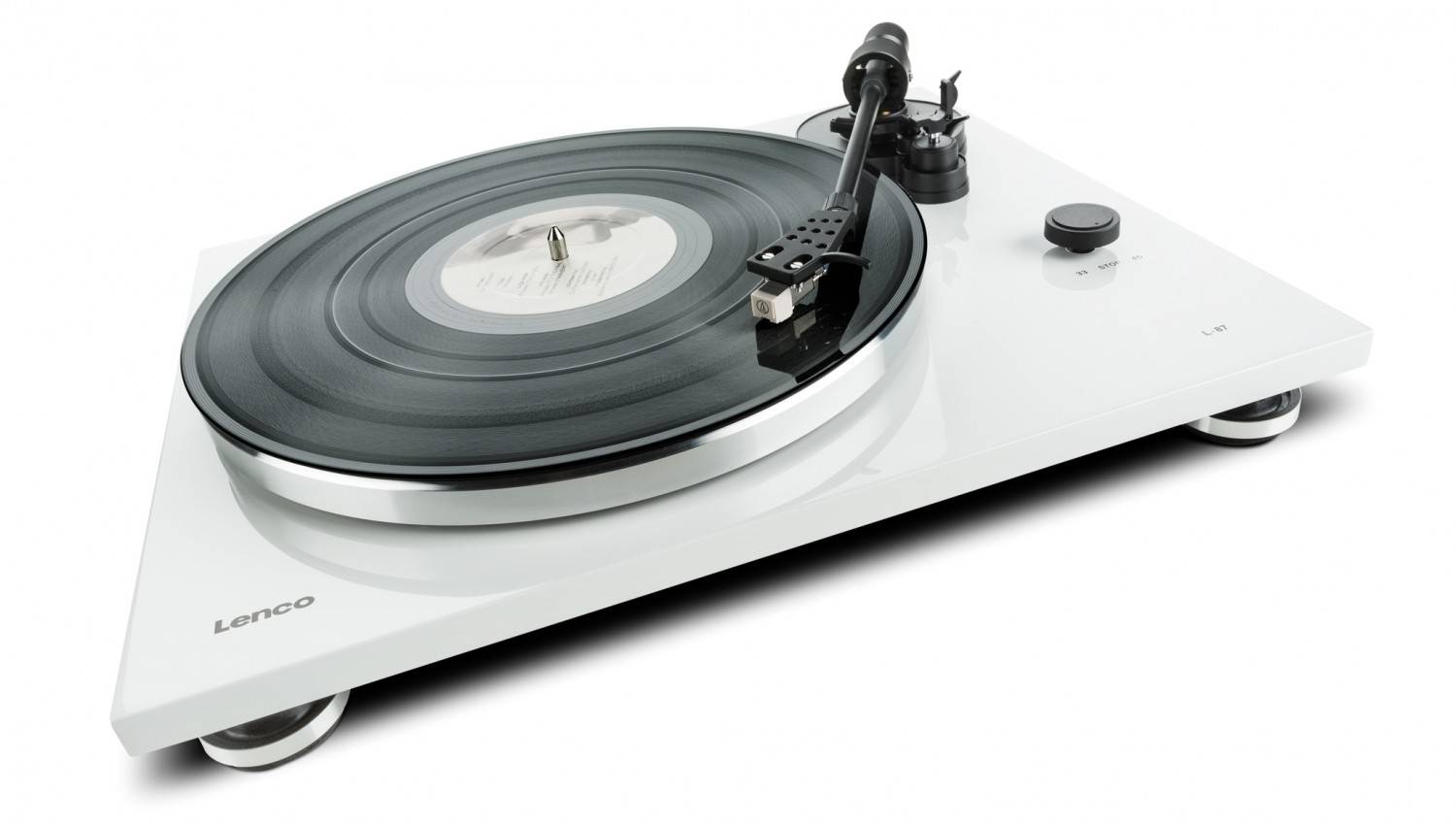 Vinyl goes digital: Lenco L-87WH, Bild 1 Plattenspieler USB Lenco L-87WH im Test, Bild 1
