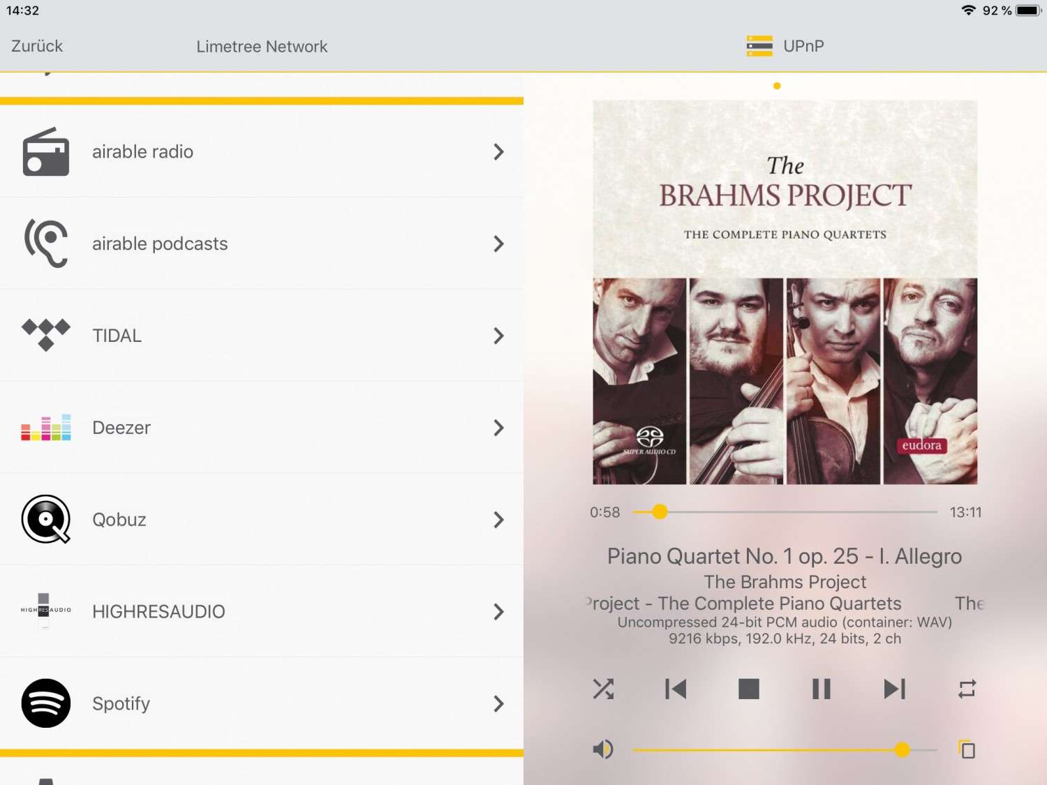 DLNA- / Netzwerk- Clients / Server / Player Lindemann Limetree Network im Test, Bild 9