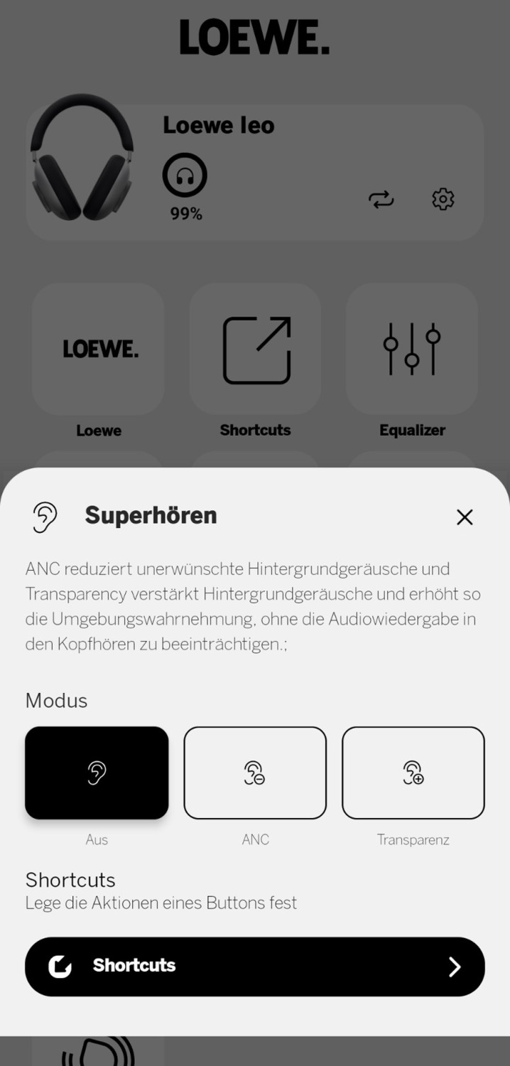 Kopfhörer Noise Cancelling Loewe leo im Test, Bild 10