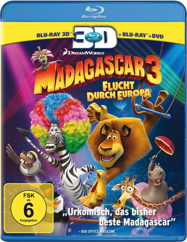 Blu-ray Film Madagascar 3 – Flucht durch Europa (Paramount) im Test, Bild 1