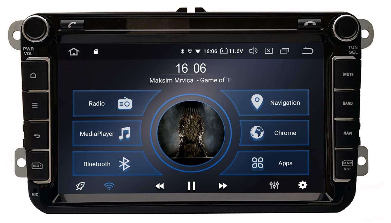 Android-Navi für VW: Mic AV8V5, Bild 1 Naviceiver Mic AV8V5 im Test, Bild 1