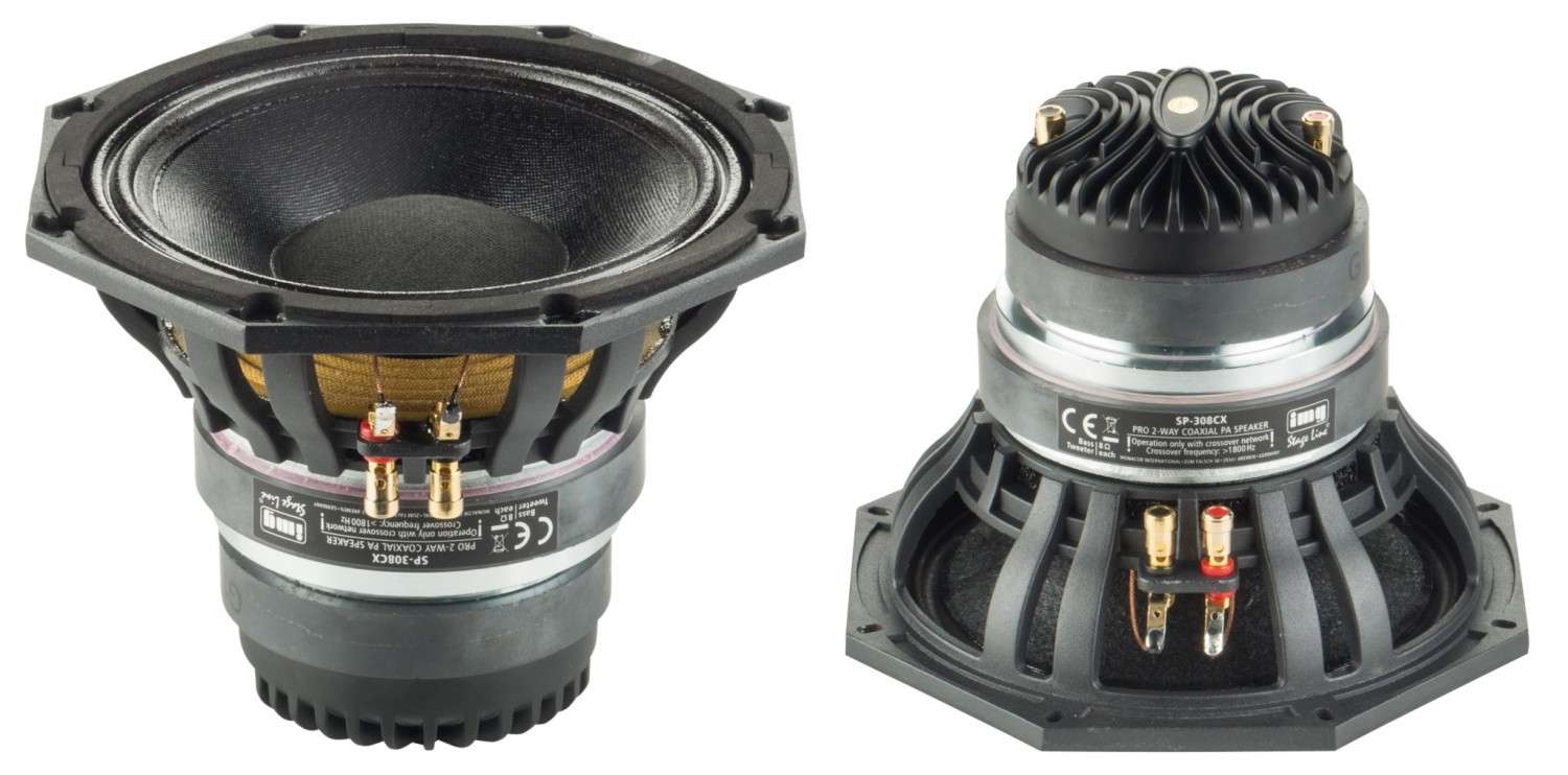 Monacor SP-308CX, Bild 1 Lautsprecherchassis Breitbänder Monacor SP-308CX im Test, Bild 1