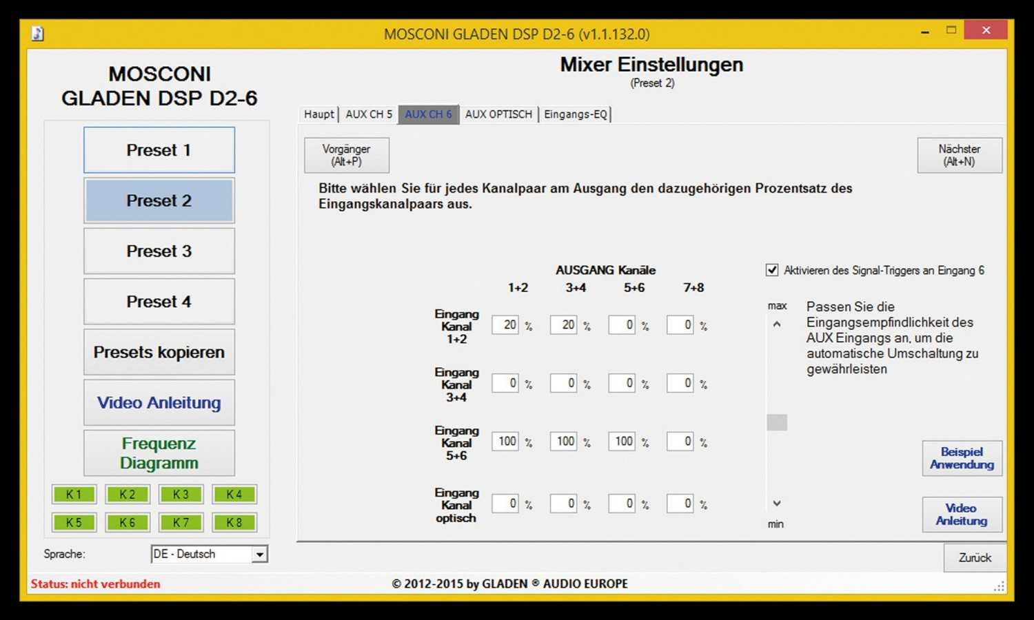 Car HiFi Endstufe Multikanal Mosconi Gladen D2 80.6 DSP im Test, Bild 4