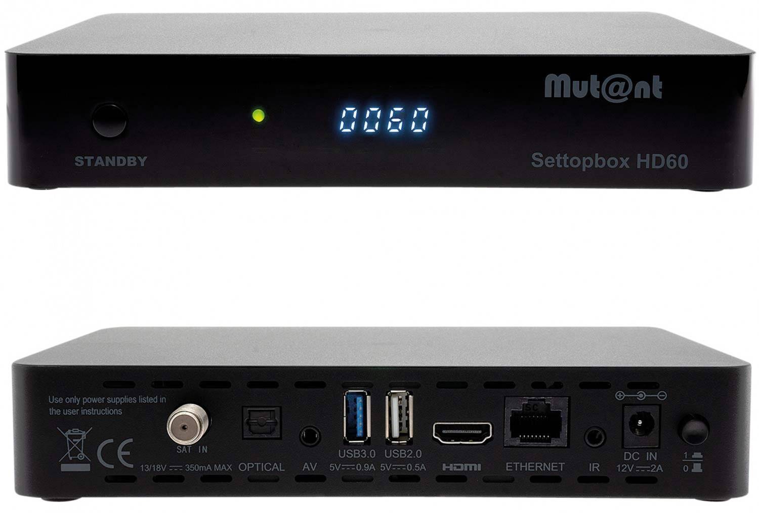 Sat Receiver ohne Festplatte Mutant HD60 im Test, Bild 3