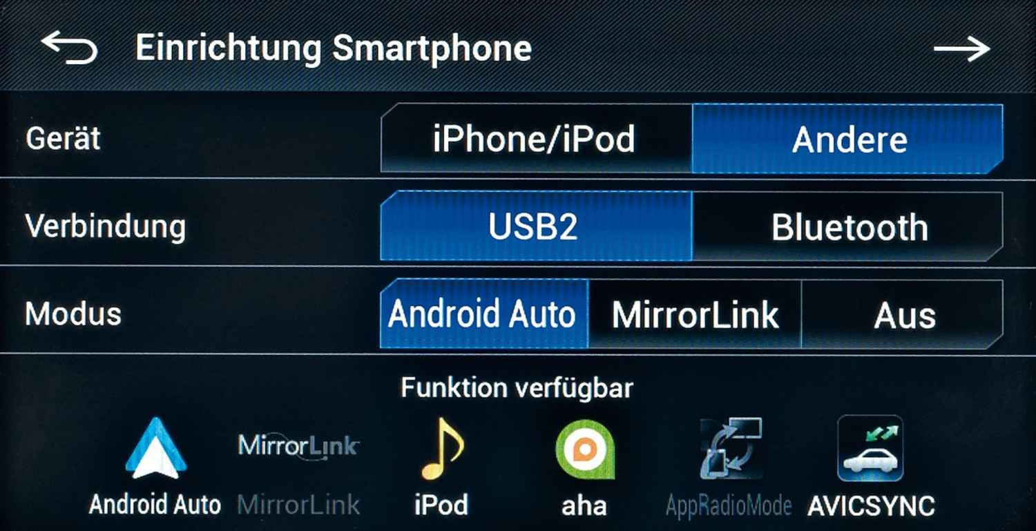 Android Auto: Pioneer AVIC-F70DAB, Bild 2 Naviceiver Pioneer AVIC-F70DAB im Test, Bild 2