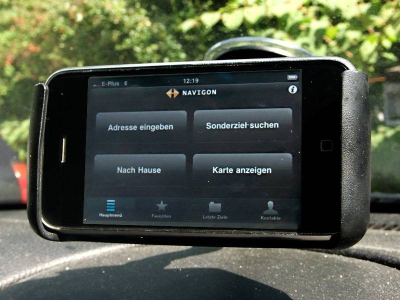 Endlich für das iPhone: Navigon Mobile Navigator D-A-CH, Bild 1 Handynavigation Navigon Mobile Navigator D-A-CH im Test, Bild 1