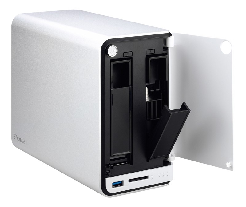 Zentrale Datenstelle: Shuttle Omninas KD20, Bild 2 Netzwerk-Festplatten Shuttle Omninas KD20 im Test, Bild 2