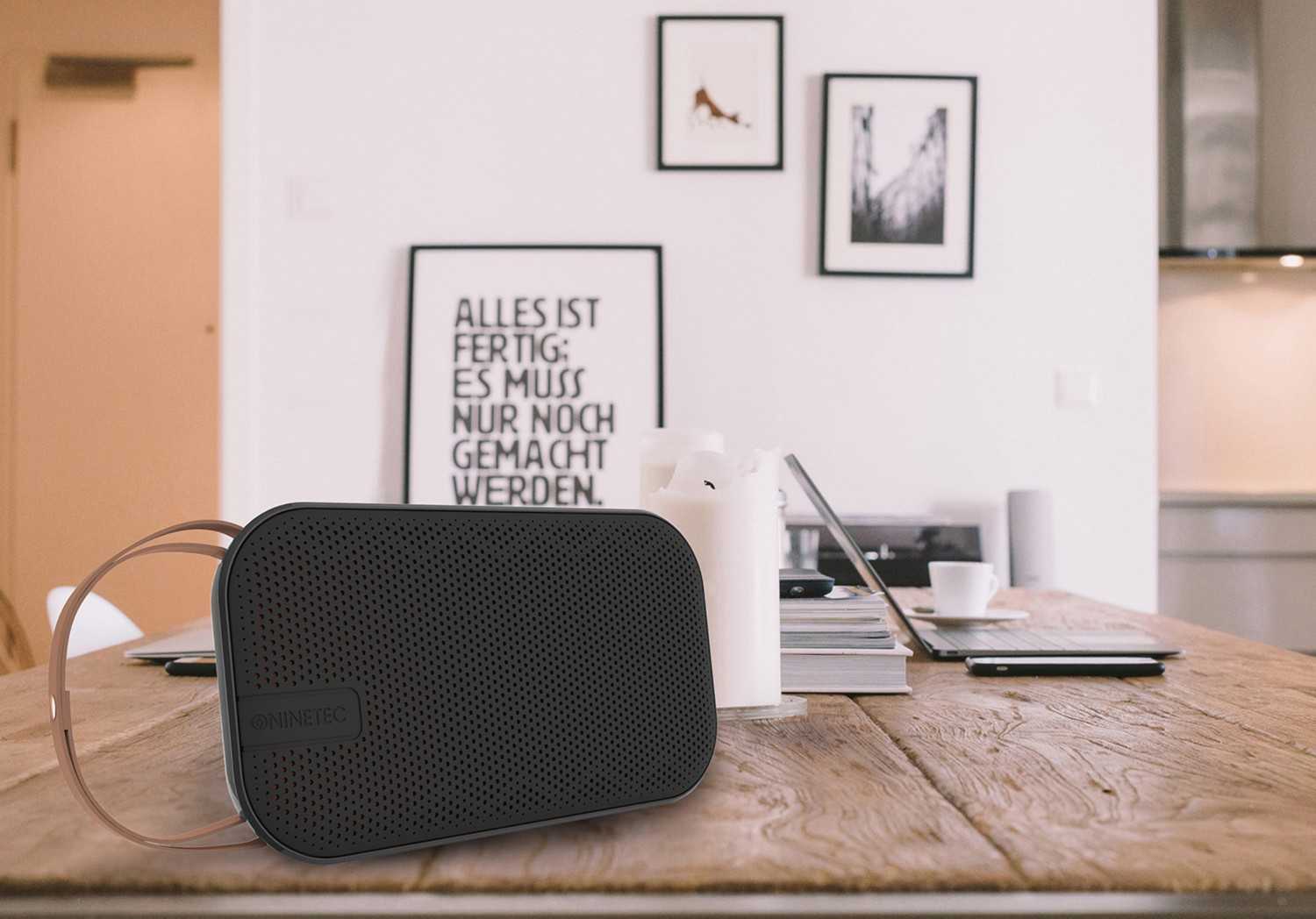 Gut unterwegs: Ninetec Desire, Bild 1 Bluetooth-Lautsprecher Ninetec Desire im Test, Bild 1