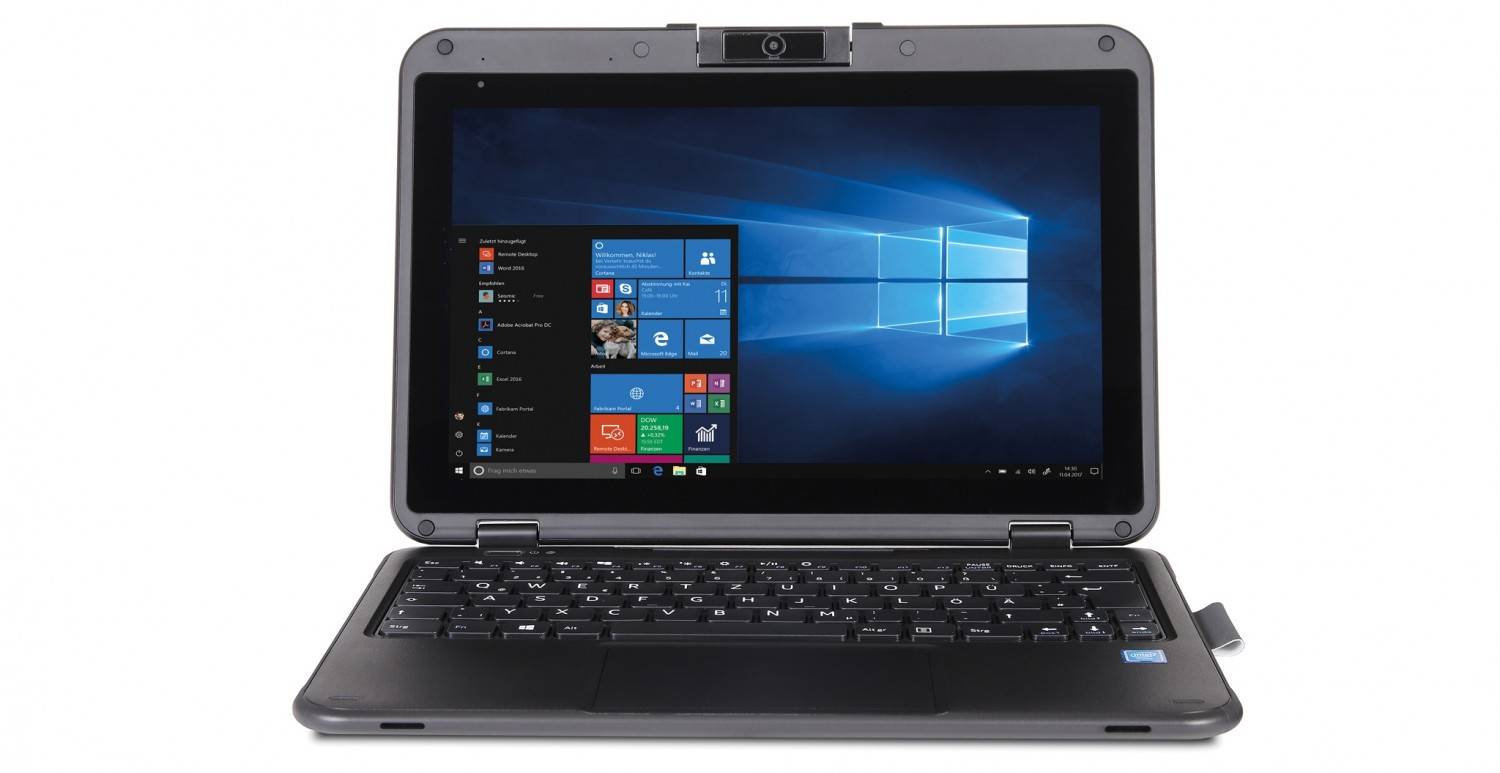 Sicherer Arbeitsplatz: Wortmann Terra Mobile 360-11Plus N4200 W10P, Bild 2 Notebooks und Ultrabooks Wortmann Terra Mobile 360-11Plus N4200 W10P im Test, Bild 2