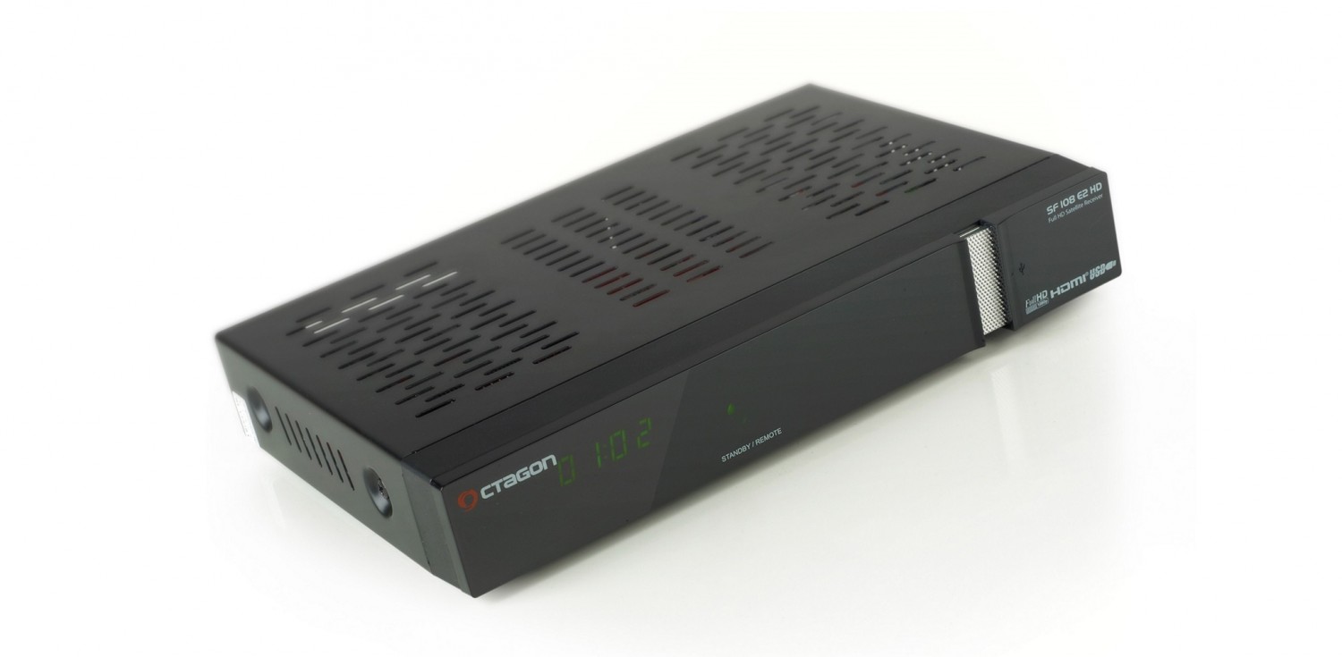 HD-Empfang vom Satelliten: Octagon SF 108 E2 HD, Bild 1 Sat Receiver ohne Festplatte Octagon SF 108 E2 HD im Test, Bild 1