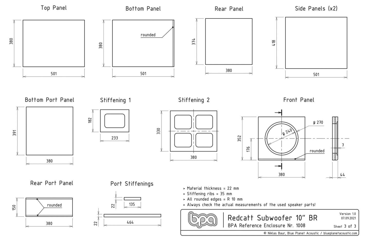 Lautsprecherbausätze Omnes Audio Subwoofer Deep 10 im Test, Bild 8