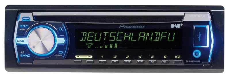 Pioneer DEH-X6500DAB, Bild 1 1-DIN-Autoradios Pioneer DEH-X6500DAB im Test, Bild 1