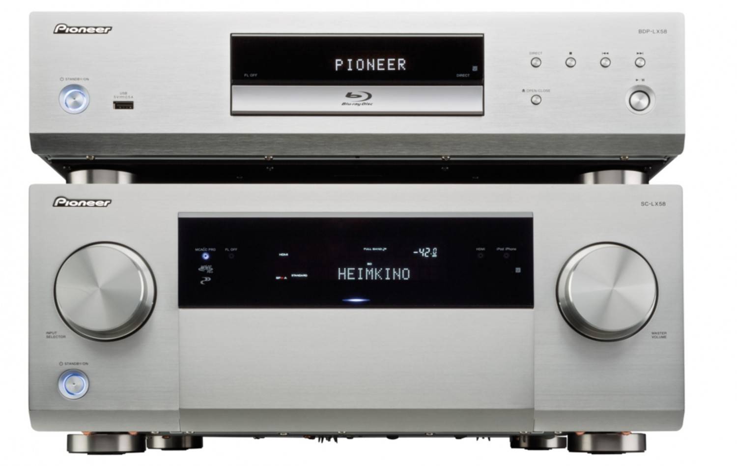 AV-Receiver Pioneer SC-LX58, Pioneer BDP-LX58 im Test , Bild 1