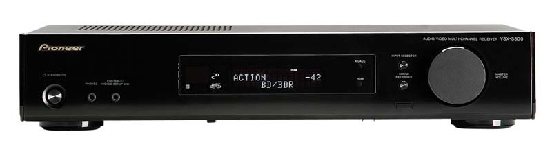 Schlanke Lösung: Pioneer VSX-S300, Bild 1 AV-Receiver Pioneer VSX-S300 im Test, Bild 1