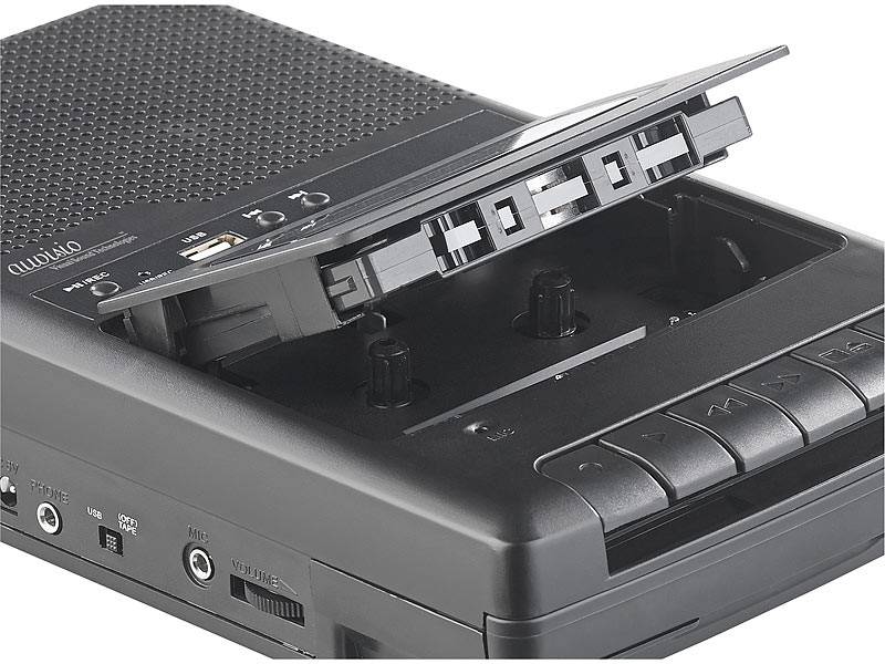 3 in 1: Auvisio Mobiler Kassettenspieler & USB-Digitalisierer (ZX1817), Bild 3 Portable- und Outdoor-Soundsysteme Auvisio Mobiler Kassettenspieler & USB-Digitalisierer (ZX1817) im Test, Bild 3