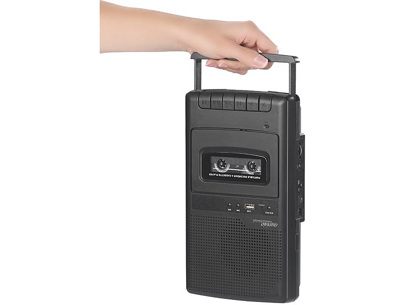 Portable- und Outdoor-Soundsysteme Auvisio Mobiler Kassettenspieler & USB-Digitalisierer (ZX1817) im Test, Bild 6