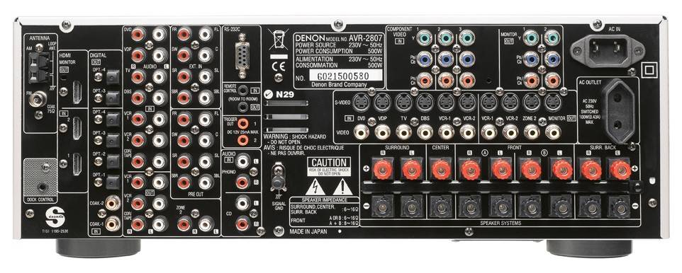 Multitalent: Denon AVR-2807, Bild 3 AV-Receiver Denon AVR-2807 im Test, Bild 3