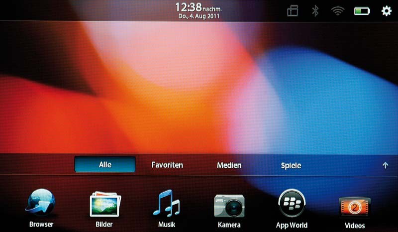 Tablets RIM Blackberry PlayBook im Test, Bild 4