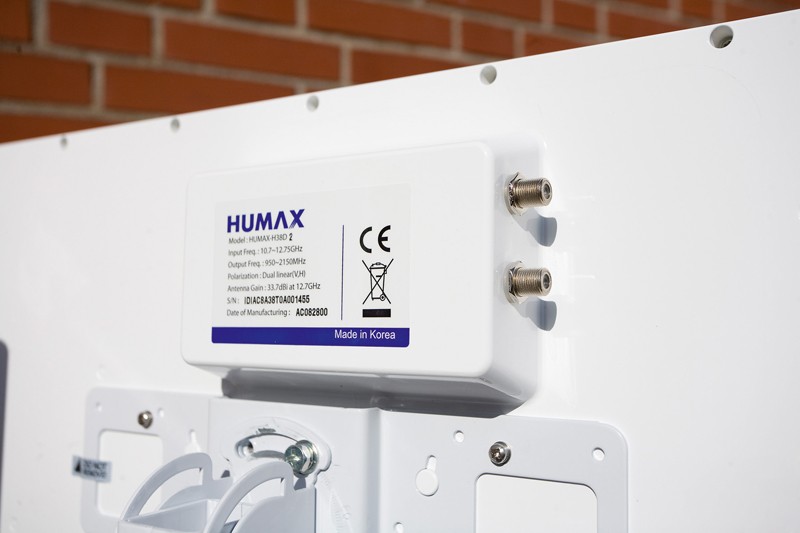 Extra flache Sat-Antenne: Humax H38D2, Bild 2 Sat-Anlagen Humax H38D2 im Test, Bild 2