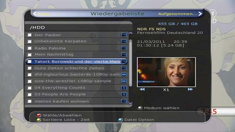 Aufnahmekünstler: Atemio AV7500 HD PVR, Bild 4 Sat Receiver mit Festplatte Atemio AV7500 HD PVR im Test, Bild 4