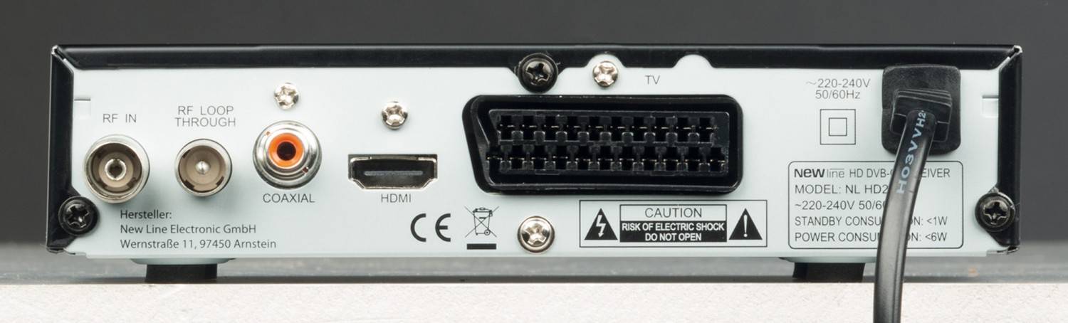 Kabel-TV in HD-Qualität: Newline HD 22-C, Bild 2 Sat Receiver mit Festplatte Newline HD 22-C im Test, Bild 2