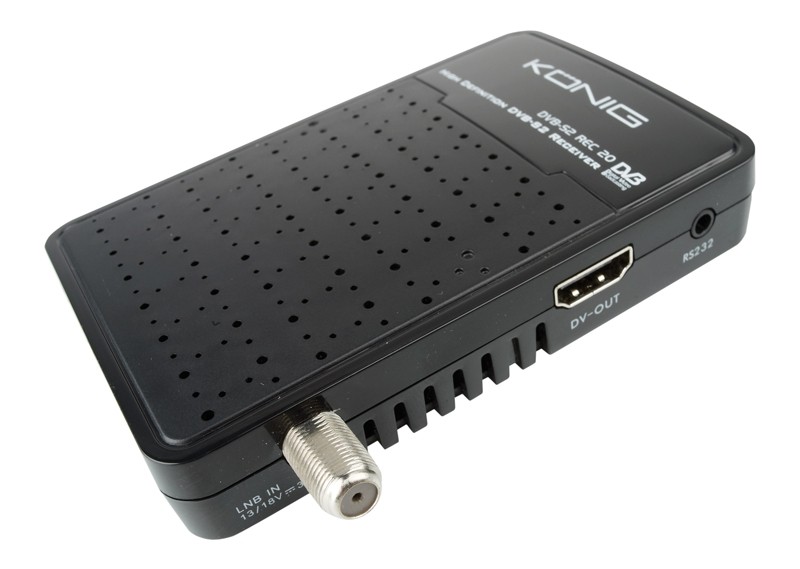 Versteckter Sat-Empfang: König DVB-S2 REC20, Bild 3 Sat Receiver ohne Festplatte König DVB-S2 REC20 im Test, Bild 3