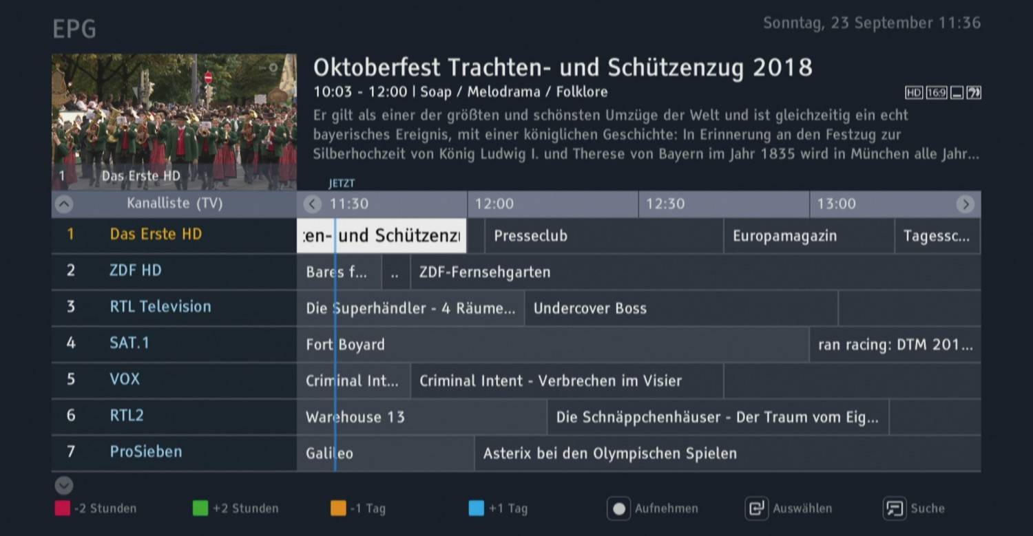 Hochauflflösende Sendervielfalt: Samsung GX-SM550SM, Bild 6 Sat Receiver ohne Festplatte Samsung GX-SM550SM im Test, Bild 6