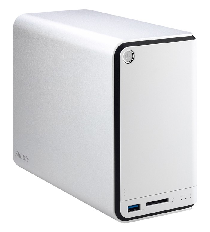 Zentrale Datenstelle: Shuttle Omninas KD20, Bild 1 Netzwerk-Festplatten Shuttle Omninas KD20 im Test, Bild 1