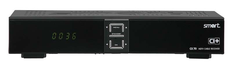 Smart und zuverlässig: Smart CX 70, Bild 1 Kabel Receiver ohne Festplatte Smart CX 70 im Test, Bild 1