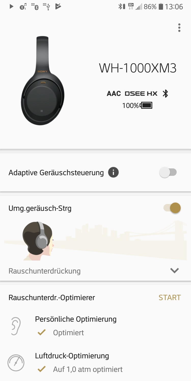 Kopfhörer Noise Cancelling Sony WH-1000XM3 im Test, Bild 5