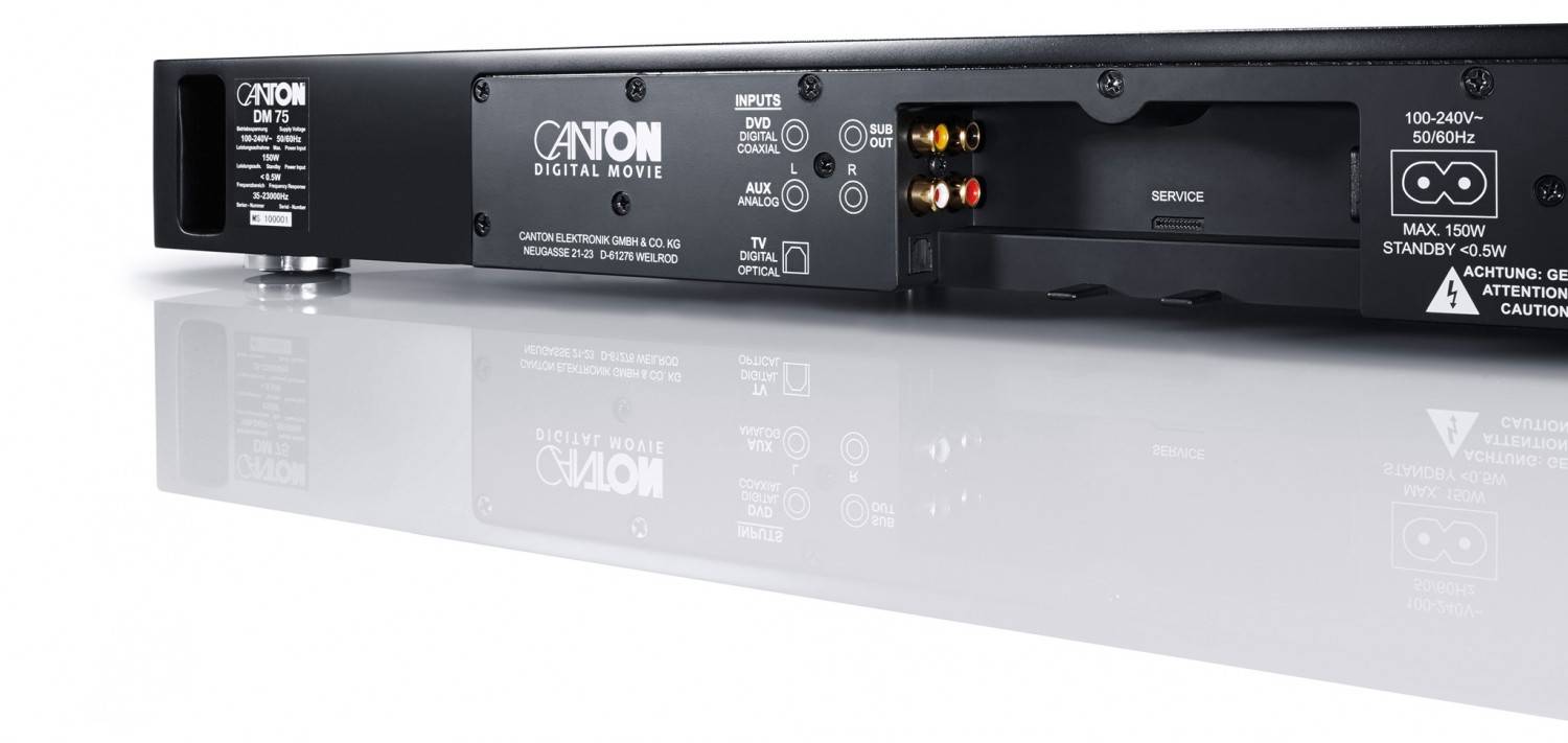 Kraftvoller Auftritt: Canton DM 101, Bild 3 Soundbar Canton DM 101 im Test, Bild 3