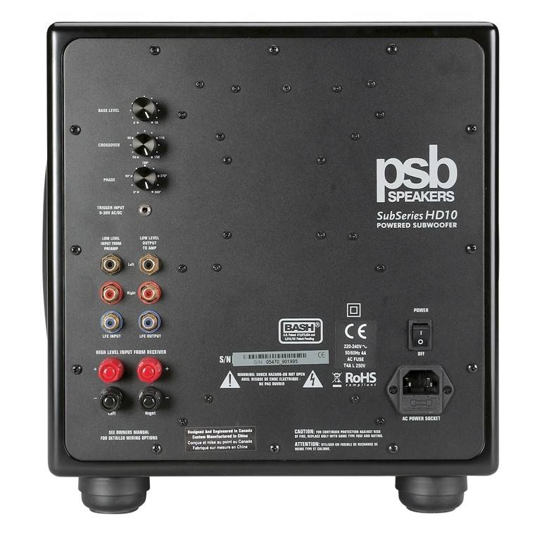 Subwoofer (Home) PSB HD 10 im Test, Bild 3