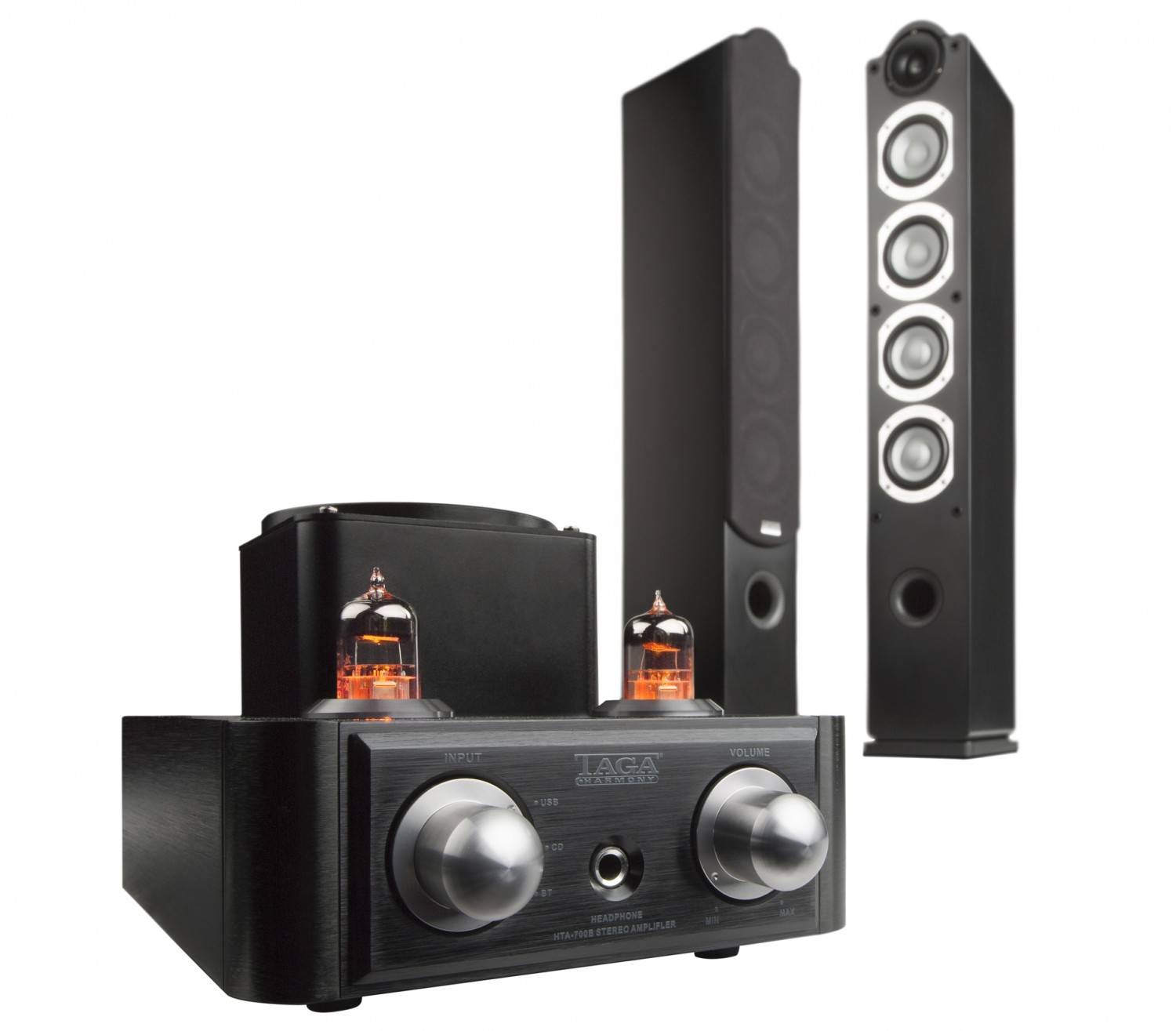 Systemtest: Taga Platinum F-60 SL, Taga HTA-700B, Bild 1 Lautsprecher Stereo Taga Platinum F-60 SL, Taga HTA-700B im Test , Bild 1