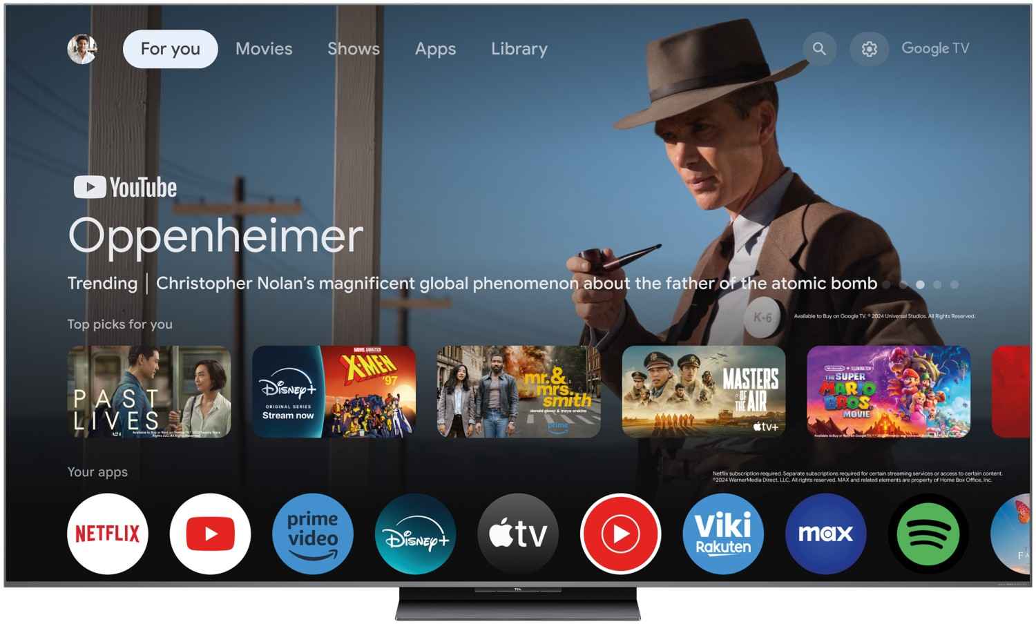 Premium-Mini-LED-TV: TCL 65C8K, Bild 2 Fernseher Google TV Ultra HD und 8K TCL 65C8K im Test, Bild 2