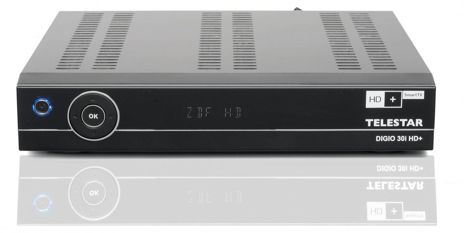 Fernsehen auf Abruf: Telestar Digio 30i HD+, Bild 1 Sat Receiver ohne Festplatte Telestar Digio 30i HD+ im Test, Bild 1