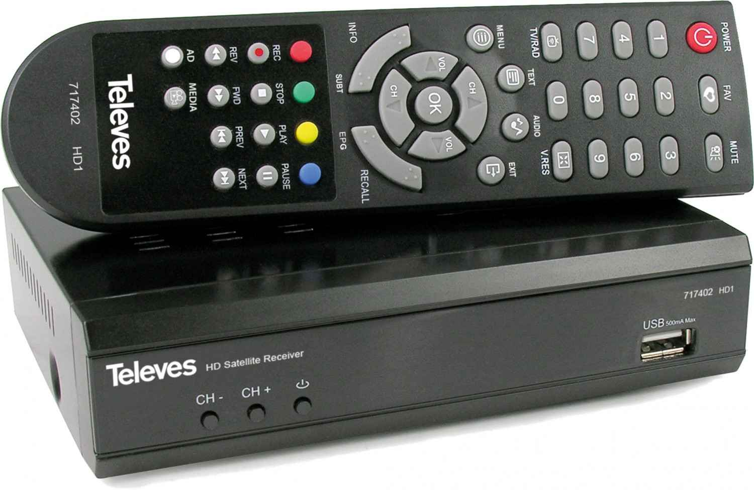 HDTV-Sat-Receiver: Televes HD1, Bild 1 Sat Receiver ohne Festplatte Televes HD1 im Test, Bild 1
