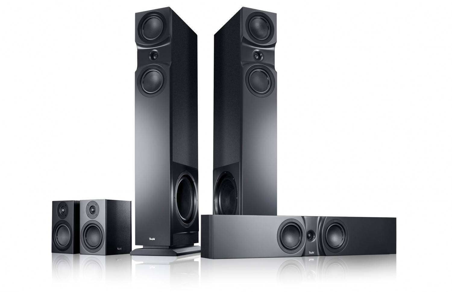 Hybrides Soundsystem: Teufel Theater 6 Hybrid Flach Center 5.2-Set, Bild 1 Lautsprecher Surround Teufel Theater 6 Hybrid Flach Center 5.2-Set im Test, Bild 1